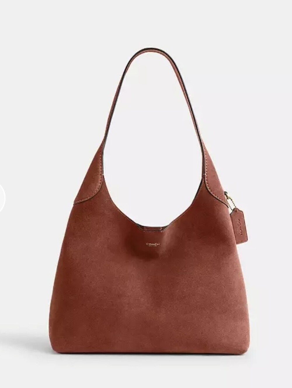 Coach Brooklyn Shoulfer Bag 34 In Suede